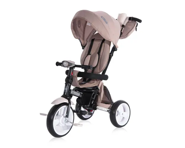 Tricicleta multifunctionala, 4 in 1, cu scaun rotativ, Lorelli Enduro, Ivory