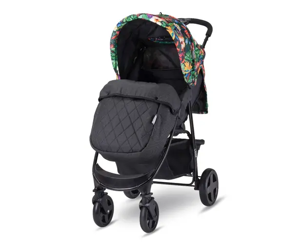 Carucior sport cu husa de picioare Lorelli Olivia Basic, Tropical Flowers