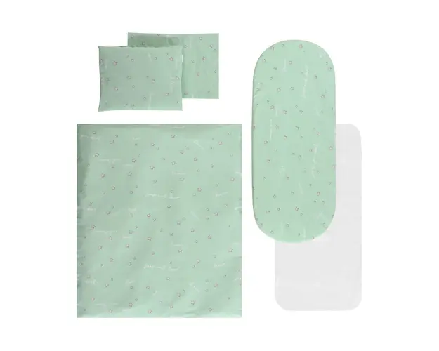 Set 7 piese, lenjerie pentru carucior cu protectie impermeabila Lorelli, Sleep Dream