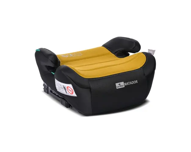 Inaltator auto cu isofix I-Size, 125-150 cm, Lorelli Matador, Lemon curry