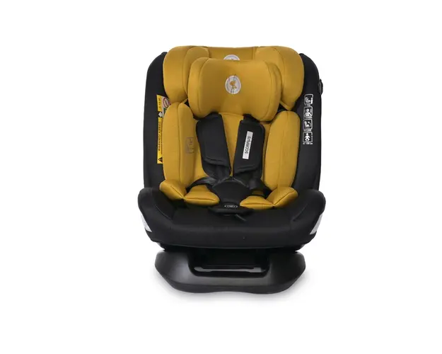 Scaun auto I-Size, 40-150 cm, Lorelli Scorpius, Lemon curry