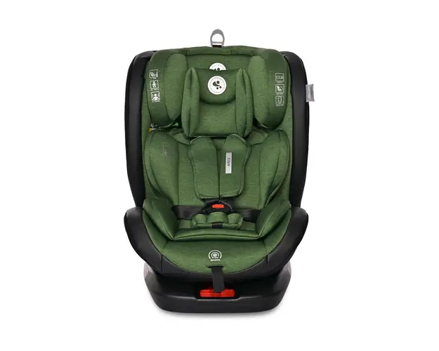 Scaun auto, Lorelli Ares, Isofix, i-Size, rotativ 360 grade, 40-150 cm, 0 luni-12 ani, Green