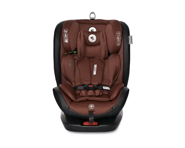 Scaun auto, Lorelli Ares, Isofix, i-Size, rotativ 360 grade, 40-150 cm, 0 luni-12 ani, Ginger