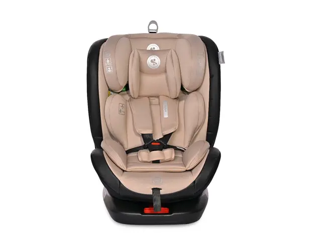 Scaun auto, Lorelli Ares, Isofix, i-Size, rotativ 360 grade, 40-150 cm, 0 luni-12 ani, Beige
