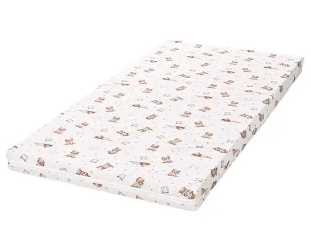Saltea pat, Lorelli Classic, spuma elastica, 60 x 120 x 6 cm, Bear and Pill Beige