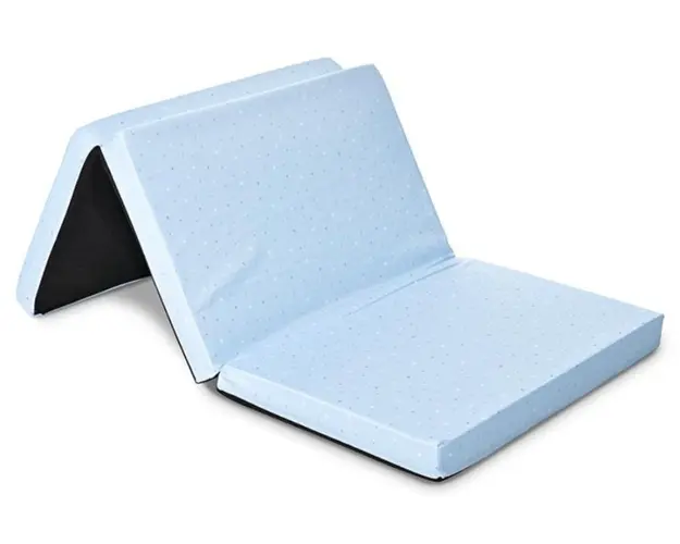 Saltea pliabila de voiaj, Lorelli, spuma elastica, 60 x 120 x 5 cm, Blue Sky