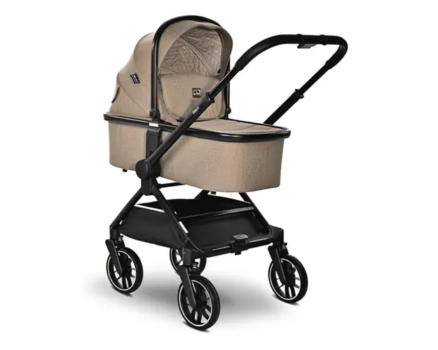 Carucior 3 in 1, Lorelli Reya, maner reversibil, pana la 22 kg, Brown