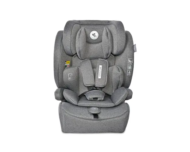 Scaun auto, Lorelli Adventure, i-Size, 15 luni-12 ani, 76-150 cm, Grey