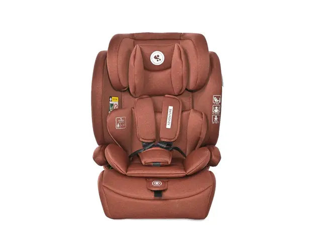 Scaun auto, Lorelli Adventure, i-Size, 15 luni-12 ani, 76-150 cm, Ginger