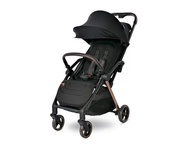 Carucior 2 in 1 autofold, Lorelli Loret, set adaptori inclus, cosulet auto inclus, pana la 22 kg, Black Jasper