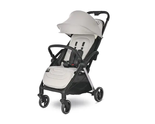 Carucior 2 in 1 autofold, Lorelli Loret, set adaptori inclus, cosulet auto inclus, pana la 22 kg, Grey Jasper