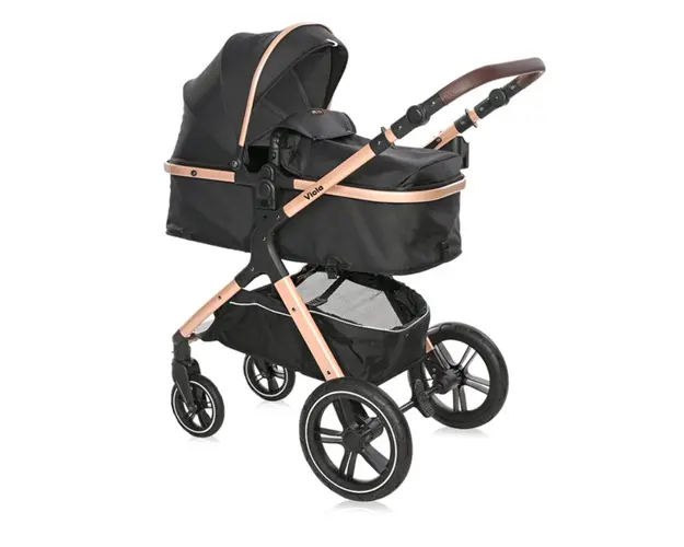 Carucior Lorelli Viola, Cos auto inclus, set adaptori, pana la 22 kg, Black Diamonds