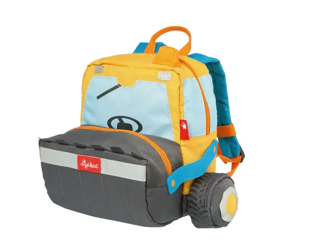 Rucsac pentru copii, Sigikid, Incarcator cu roti si detalii 3D