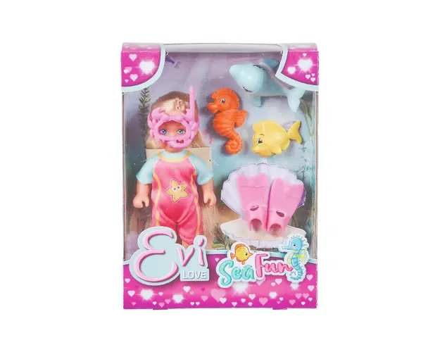 Papusa Evi Love, cu costum de scafandru si accesorii, 12 cm