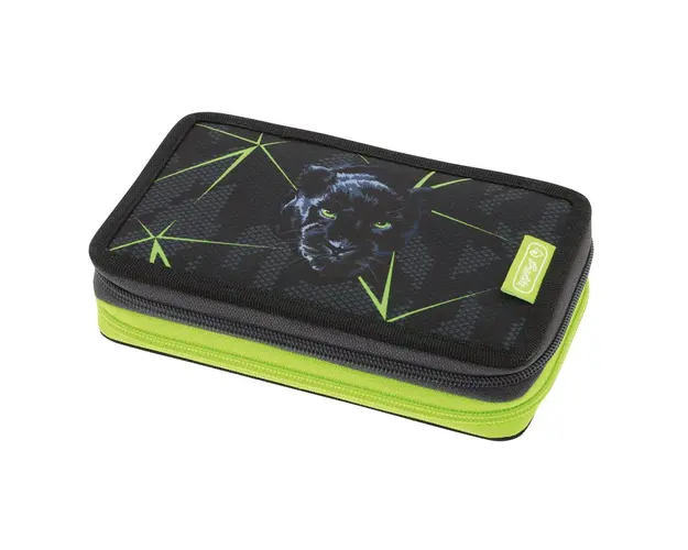 Penar echipat cu 2 compartimente, Herlitz, Wild Life, 23 piese