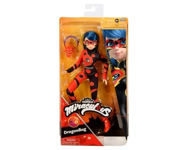 Papusa Miraculous Ladybug, Dragon Bug, 30 cm