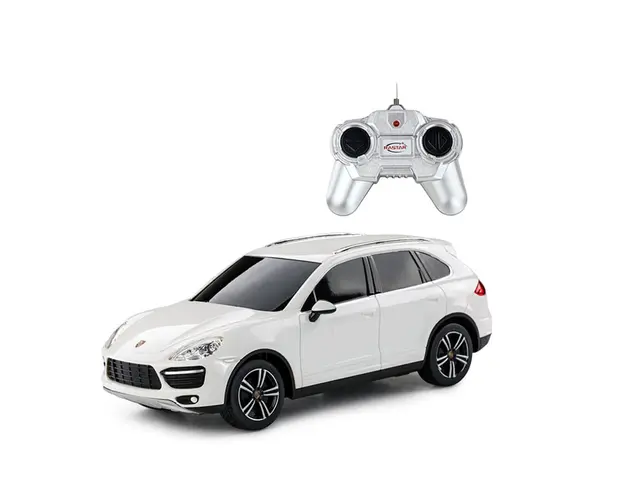 Masina cu telecomanda Rastar Porsche Cayenne Turbo, 1:24, Alb