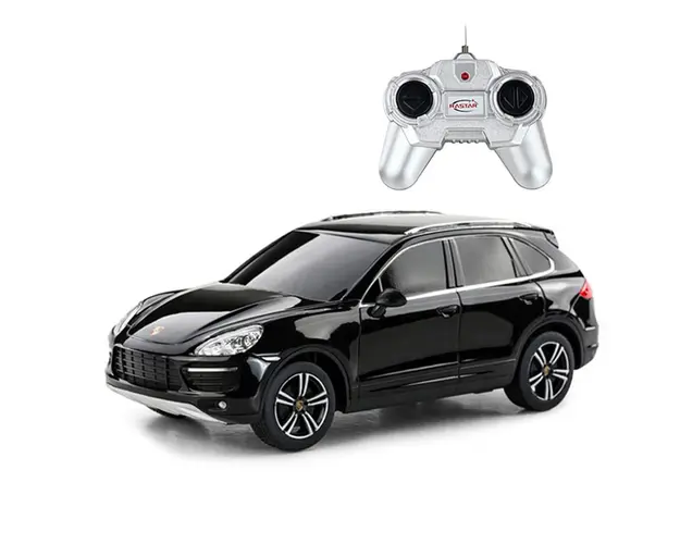 Masina cu telecomanda Rastar Porsche Cayenne Turbo, 1:24, Negru