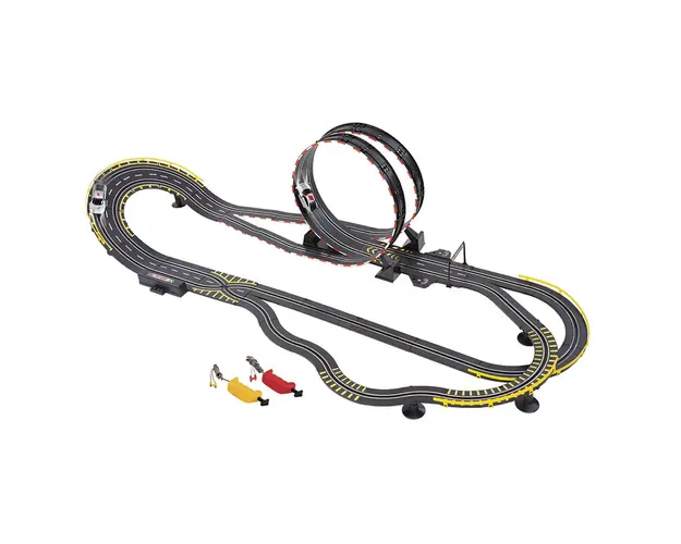 Pista de curse electrica cu 2 masinute, Hot Racing, Stunt Jump
