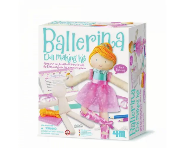 Set creativ, 4M, Realizeaza propria papusa, Balerina
