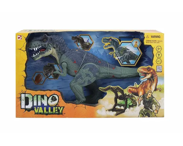 Figurina interactiva T-Rex, Dino Valley