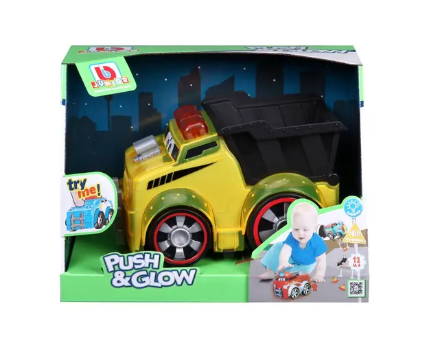 Camion cu basculanta Bburago Junior, Push And Glow
