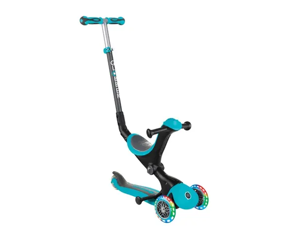 Trotineta Globber Go-Up, 4 in 1, Deluxe Lights, Turcoaz