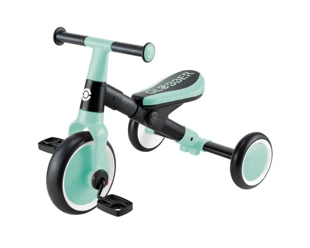 Tricicleta Globber, 2 in 1, Verde