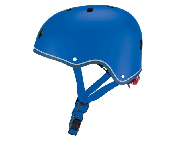 Casca de protectie Globber, Primo, cu lumini, albastru