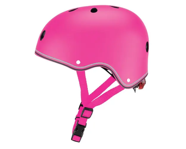 Casca de protectie Globber, Primo, cu lumini, roz