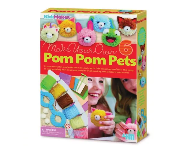 Set creativ DIY, 4M, Animalute Pom Pom