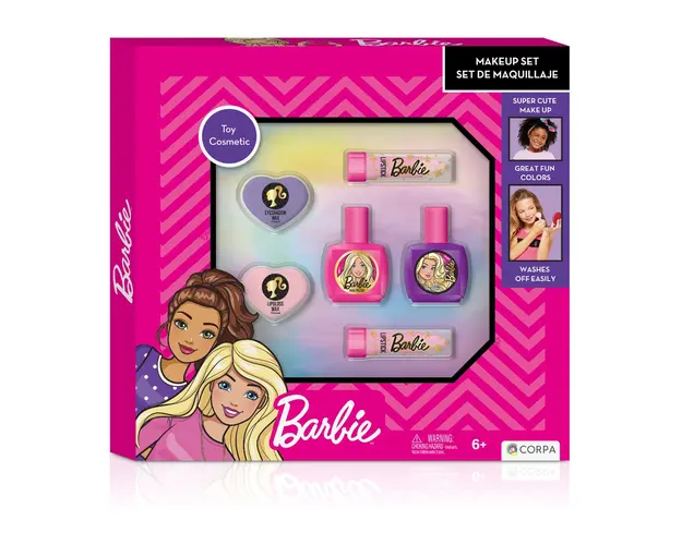 Set cosmetice unghii si makeup Barbie