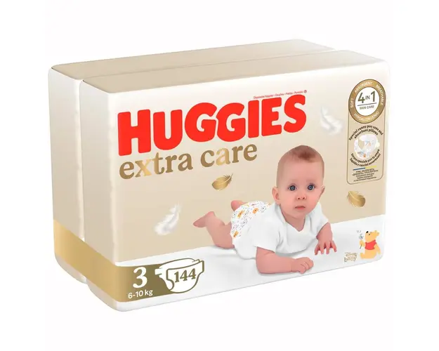 Scutece Huggies, Extra Care Mega, Nr 3, 6-10 kg, 144 buc