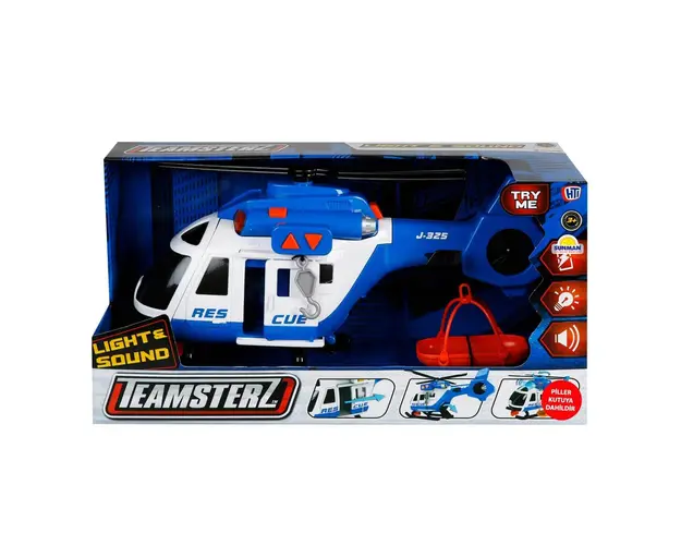 Elicopter de salvare, Teamsterz, cu lumini si sunete, Albastru