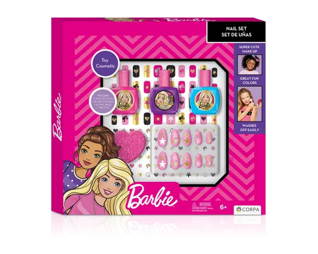 Set cosmetice pentru unghii Barbie