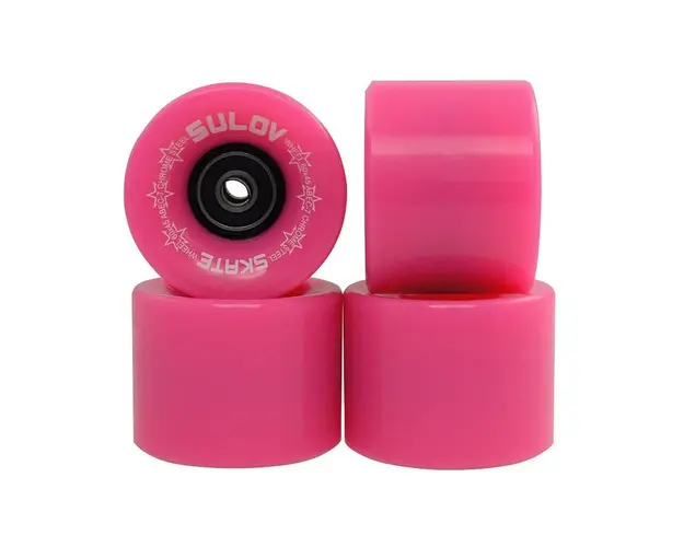 Set 4 roti penny board DHS, 60 x 45 mm, Roz