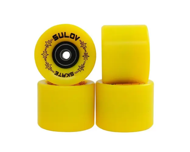 Set 4 roti penny board DHS, 60 x 45 mm, Galben