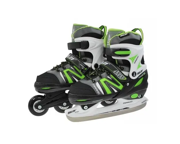 Role 2 in 1, Patine, DHS Marko, 31-34, Negru-Verde