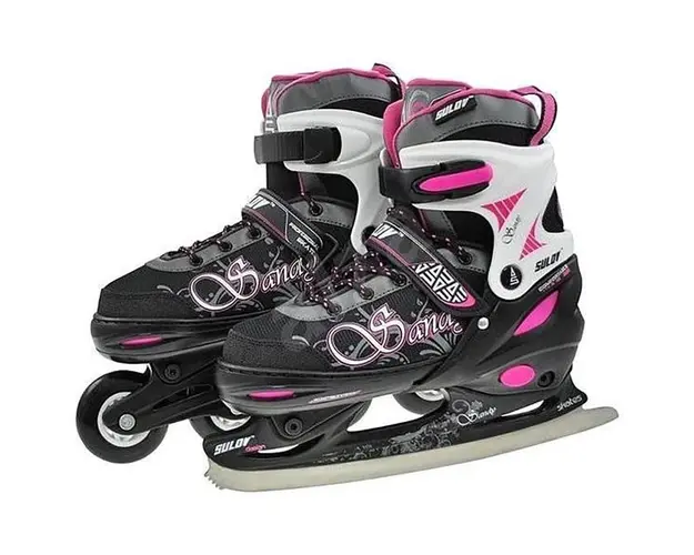 Role 2 in 1, Patine, DHS Sandy, 39-42, Negru-Roz