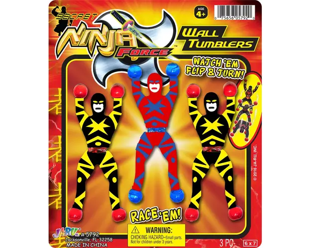 Set 3 figurine flexibile Jaru, Ninja Force