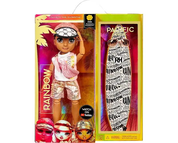 Papusa Rainbow High, Pacific Coast, Finn Rosado