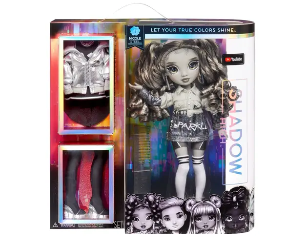 Papusa Rainbow Shadow High, Nicole Steel, 583585EUC