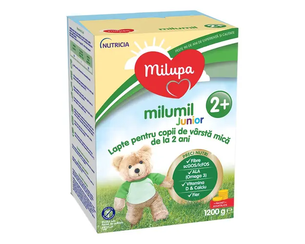 Lapte praf de crestere Milupa Milumil Junior 2+, 1200g