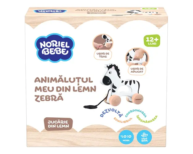 Animalutul meu din lemn, Noriel Bebe Wood, Zebra