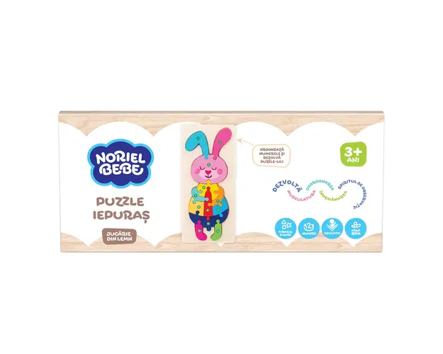 Puzzle din lemn, Noriel Wood, Iepuras