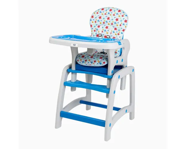 Scaun de masa Juju Eat&Play, Albastru