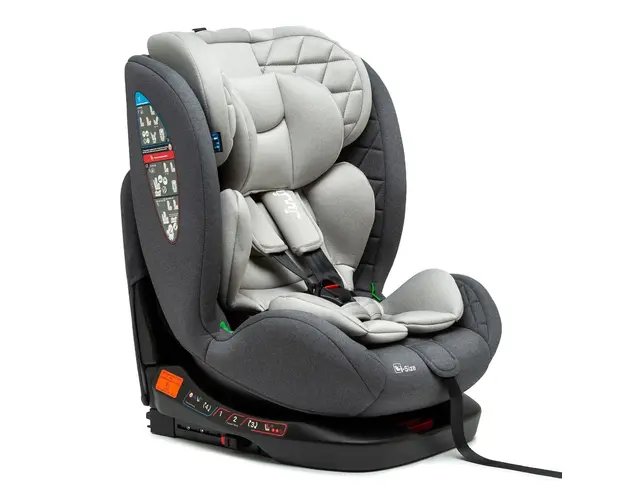 Scaun auto cu isofix, Juju, Total 360 I-Size, Gri