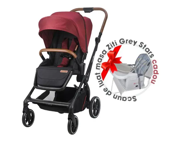 Carucior modular 2 In 1 Coccolle Saliara, Cabernet