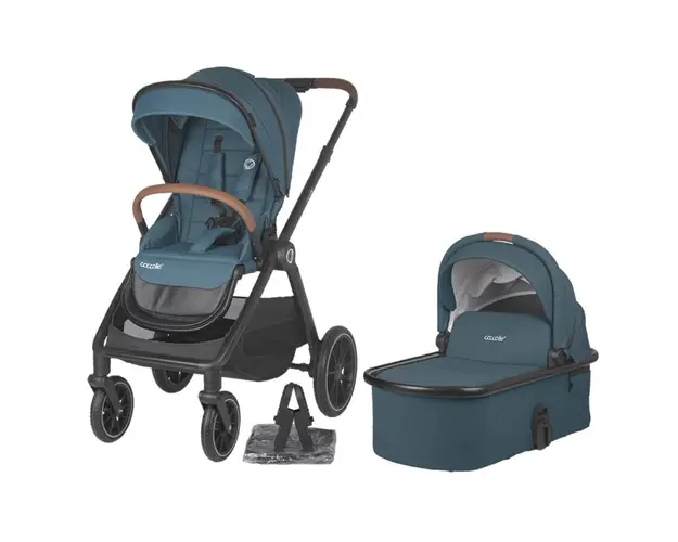 Carucior modular 2 in 1, Coccolle Aspen, Ocean Blue