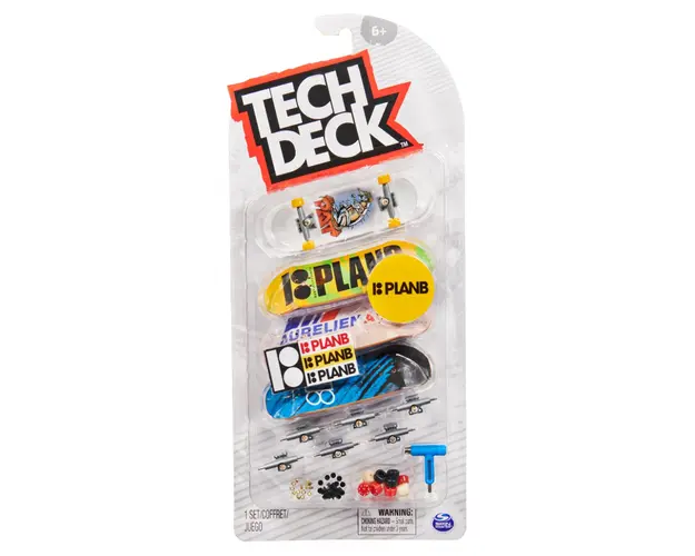 Set mini placa skateboard Tech Deck, 4 buc, Plan B, 20136722